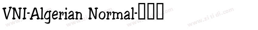 VNI-Algerian Normal字体转换